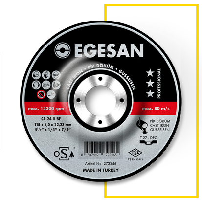 Egesan Pro Series Cast Iron Grinding Wheels