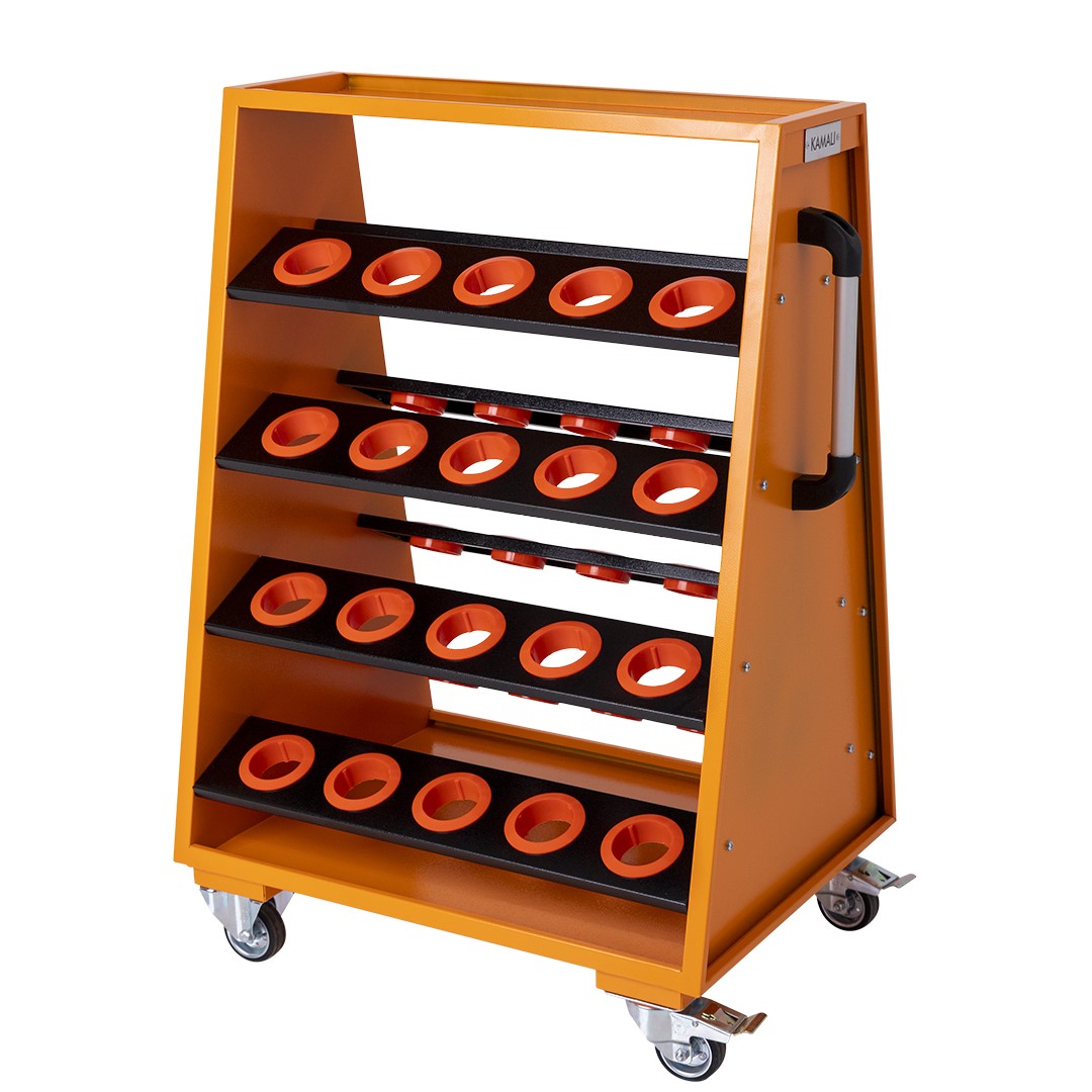 40 Pcs Mobile CNC Tool Stand BT50